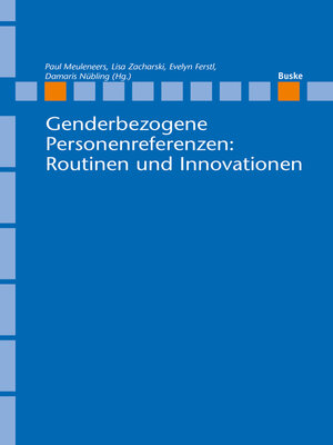 cover image of Genderbezogene Personenreferenzen